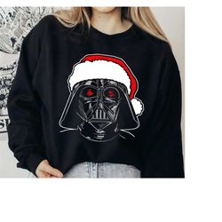 star wars santa darth vader sketch christmas tshirt, star wars darth vader christmas shirt, star wars disneyland christ