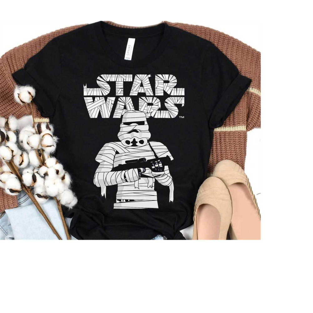 Star Wars Stormtrooper Mummy Halloween Costume T-Shirt, Star Wars Skeleton Shirts, Spooky Season, Disneyland Halloween M.jpg