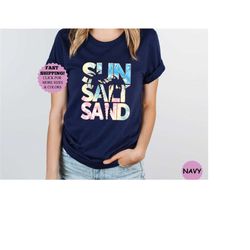 sun sand salt beach shirt, retro sun sand salt shirt, trendy beach shirts, summer vacation shirts, summer holiday shirt,