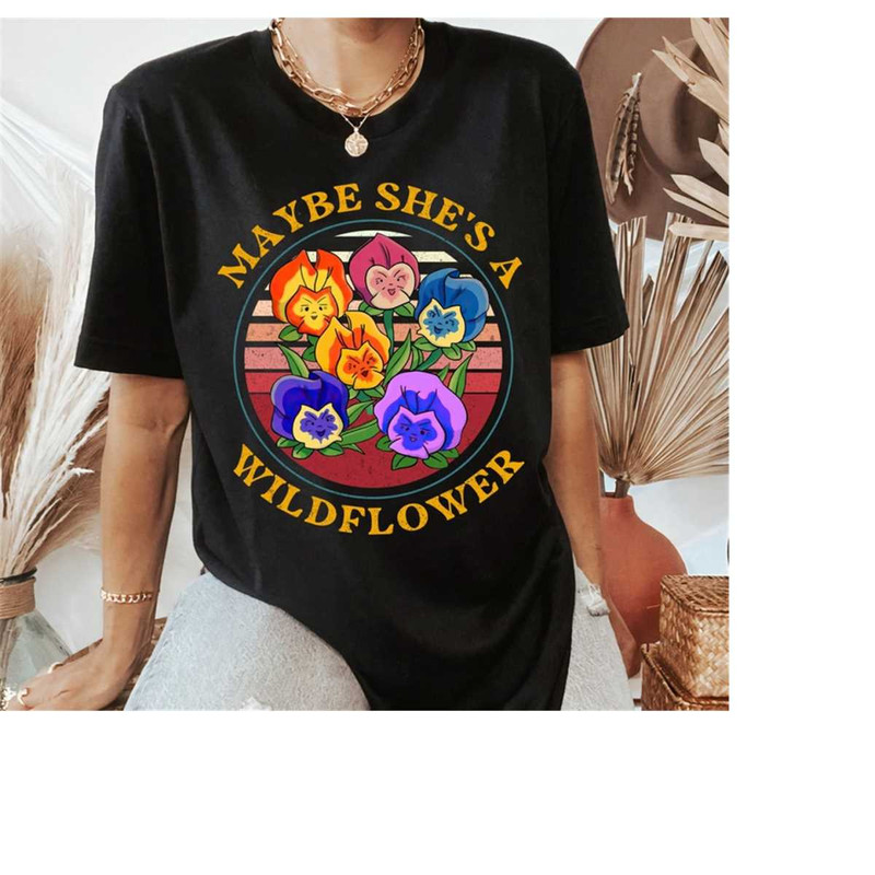 Wildflower Shirt, Maybe She's A Wildflower T-shirt, Alice in Wonderland Shirt, Epcot Flower and Garden Festival, Disneyl.jpg