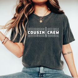 cousin crew shirt with lightsabers, retro cousin shirt, matching cousin tee, cousin gift, vintage cousin crew shirts, fa