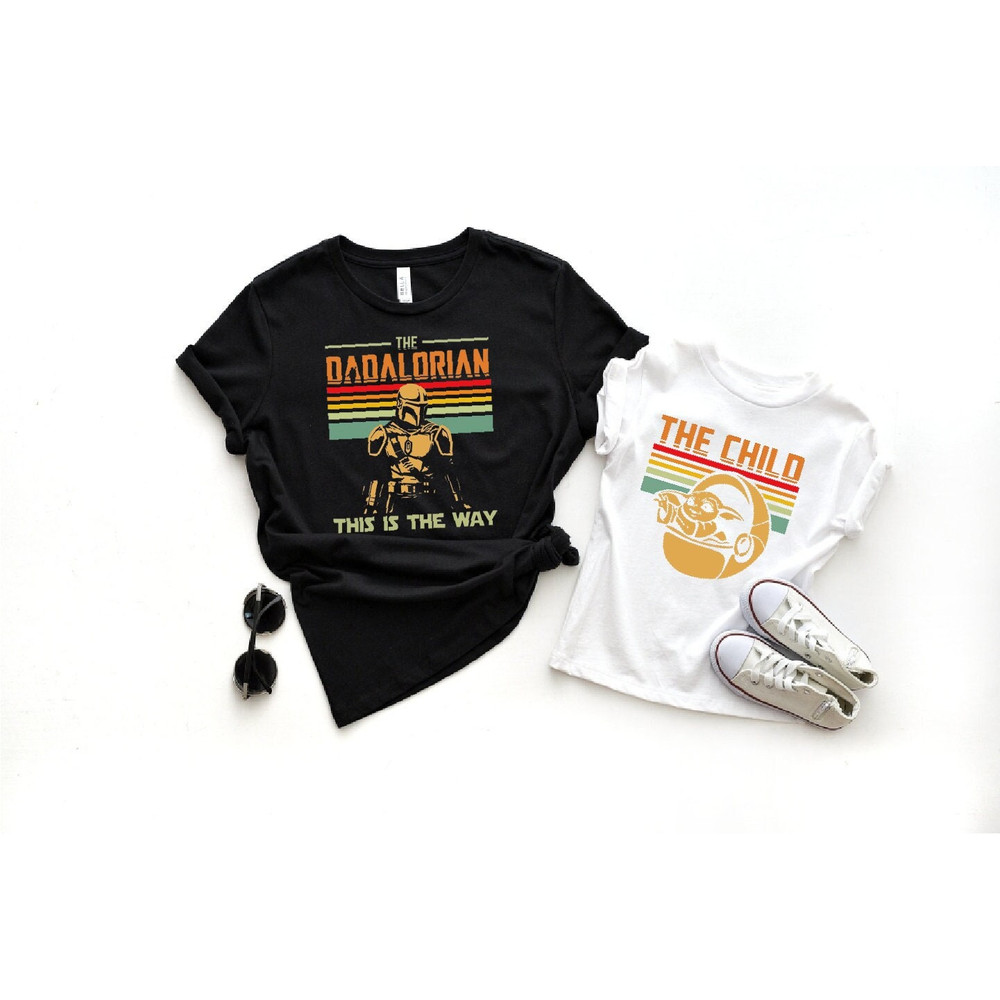 Dadalorian And Son Shirt, Dadalorian And The Child Matching Shirt, New Dad Shirt, Father's Day Shirt, Gift for Dad, A497.jpg