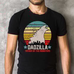 dadzilla father of the monsters shirt, fathers day tshirt, gift for dad, father shirt, new dad tee, funny fathers tee,