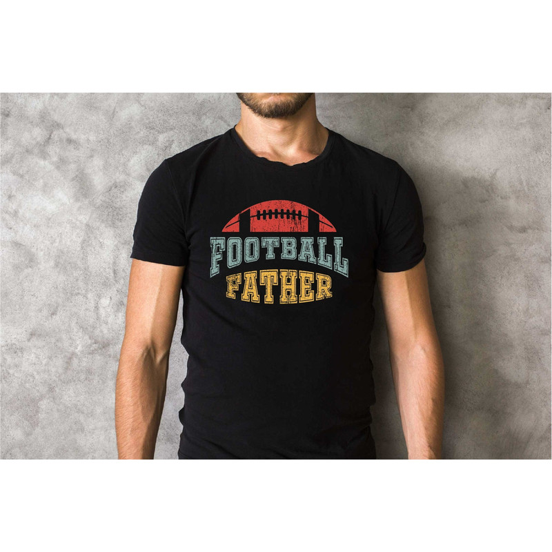 Football Father Shirt, Dad Shirt, Daddy Football Tshirt, Dad Sport Shirt, Family Football Shirt, Father's Day Tee, Gift for Dad, A411.jpg