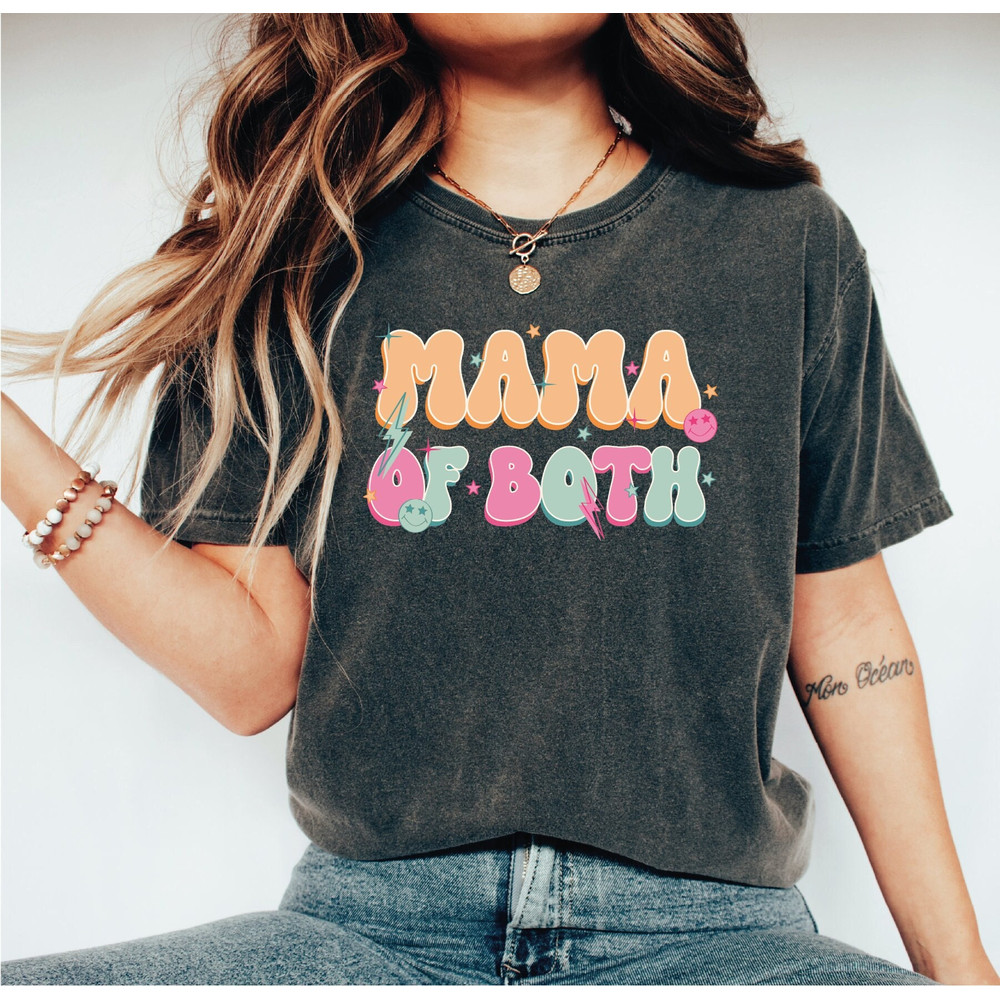 Mama of Both Shirt, Mother Tshirt, Mom Shirts, Gift For Mother, Mother Tee, Mother's Day Shirt, Funny Tshirt, Gift for Women, A351.jpg