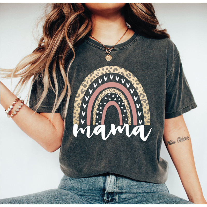 Rainbow Mama Shirt, Mother Tshirt, Mom Shirts, Gift For Mother, Mother Tee, Mother's Day Shirt, Funny Tshirt, Gift for Women, A213.jpg