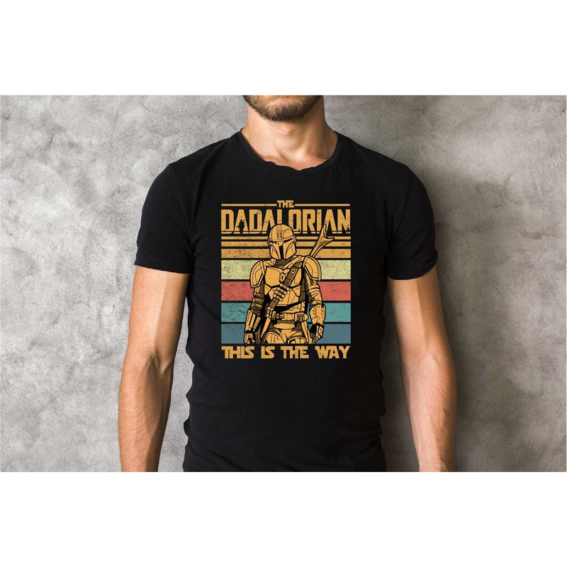 The Dadalorian Shirt, This is The Way Tshirt, Fathers Day Tee, Retro Dadalorian Shirt, Father Shirt, Gift for Father, A414.jpg