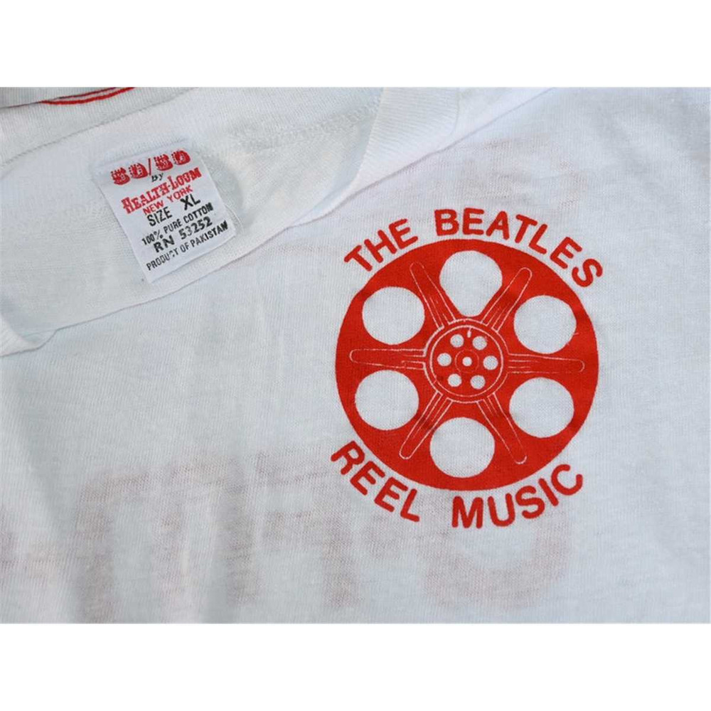 1980's THE BEATLES vintage original rock band record store promo tee t-shirt (ML) Medium 70s 80s Concert tshirt John Le.jpg