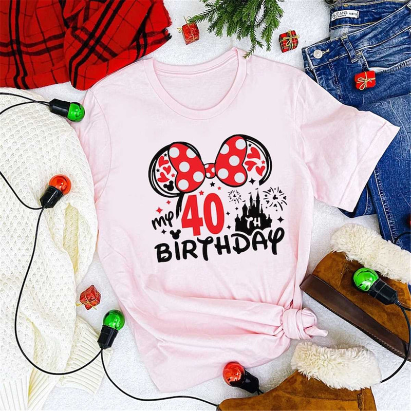 40th Birthday Shirt, Disneyland Birthday Shirt, Minnie 40 Years Old Shirt, 40th Birthday Shirt For Women, 40th Birthday.jpg