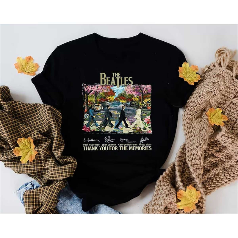 Abbey Road The Beatles Anniversary T-Shirt, The Beatles Abbey Road Signatures Shirt, The Beatles Fan Gift Shirt, The Bea.jpg