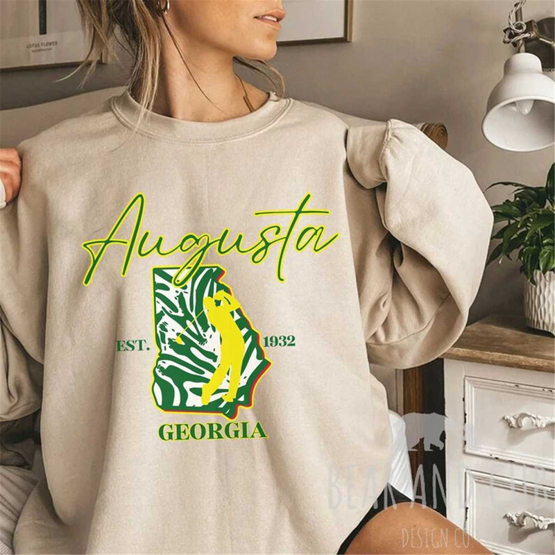 Augusta Sweatshirt, Augusta Georgia Crewneck, Golf Sweatshirt, Women's Crewneck, Men's Crewneck, Golf Shirt, Trendy Swea 1.jpg