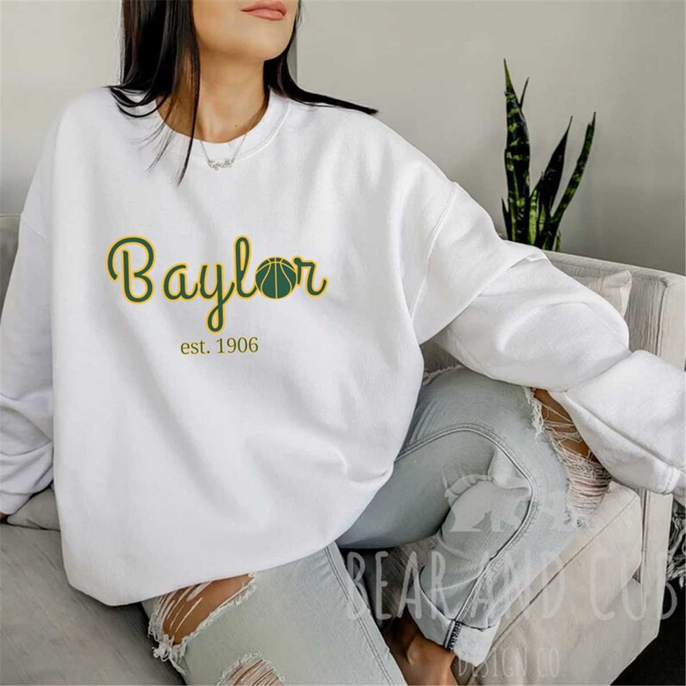 Baylor Basketball Sweatshirt, Bears Crewneck, Vintage Baylor Crewneck, Baylor University Sweatshirt, Bears Basketball, B.jpg