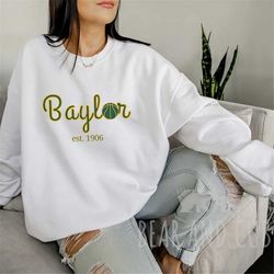 baylor basketball sweatshirt, bears crewneck, vintage baylor crewneck, baylor university sweatshirt, bears basketball, b