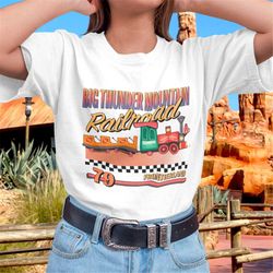 big thunder mountain railroad race car style t-shirt
