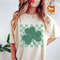 Checkered Four Leaf Clover St Patricks T-shirt, St Patricks day Tee, Shamrock Crew, Retro St Patricks day, Vintage Clove.jpg