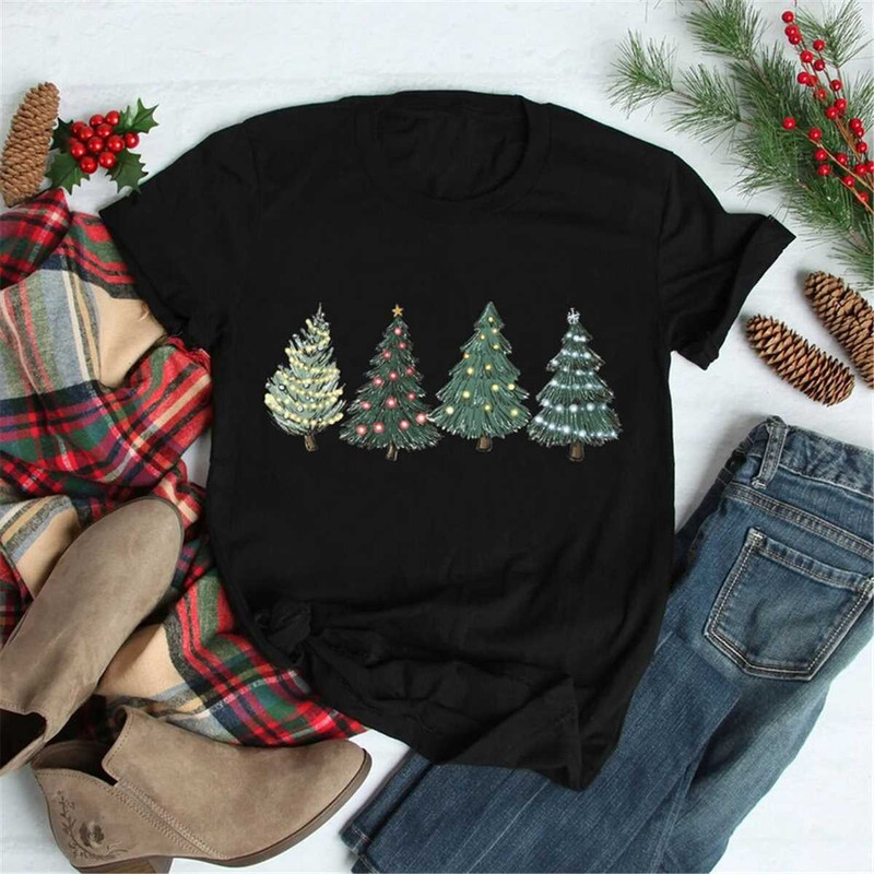 Christmas Shirt, Christmas Gift, Christmas Crewneck, Christmas Tree Shirt, Holiday Shirt for Women, Winter Shirt, Christ.jpg