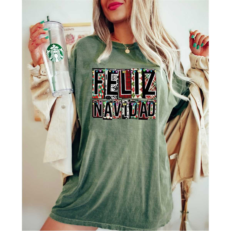Comfort Colors Feliz Navidad Christmas Family Shirt, Spanish Merry Christmas Shirt, Mexican Christmas Shirt, Latina Chri.jpg