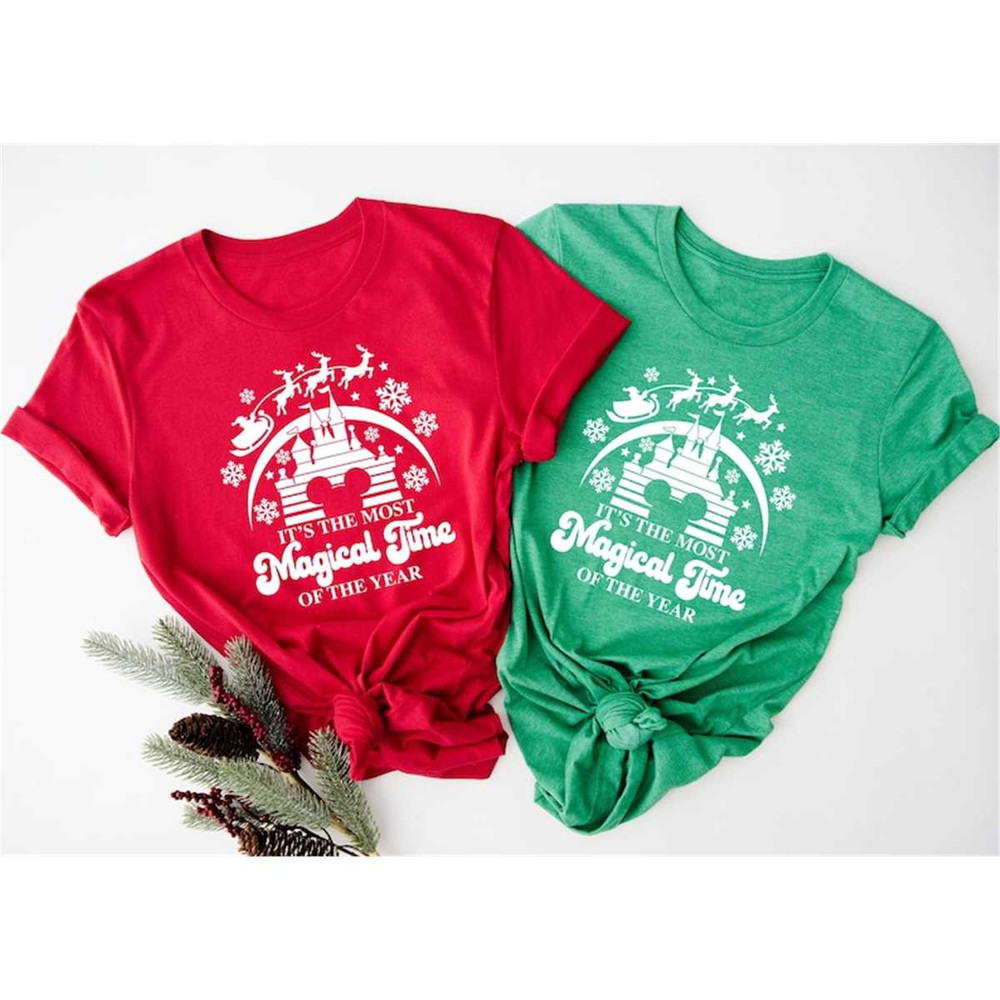 Disney Christmas Shirt, Most Magical Time Shirt, Disneyland Christmas Shirt, Disney World Christmas Shirt, Epcot Christm.jpg