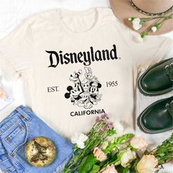 disney est 1955 retro t-shirt, vintage disney t-shirt, walt disney world shirt, disney vacation 2023, disney trip shirt,