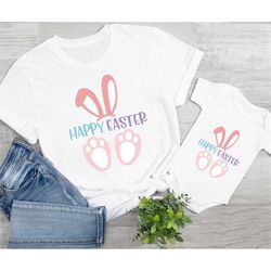 easter couple matching bunny shirt shirt, kids easter shirt, cute easter shirt,easter day shirt for woman, easter bunny