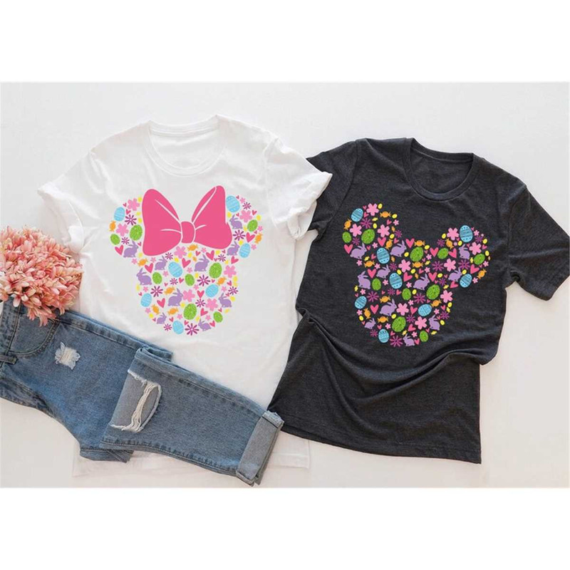 Easter Disney Mouse Shirt, Minnie Easter shirt, Ears Shirt, Disney Easter Eggs Shirt, Disney Trip Tee, Easter Tees.jpg