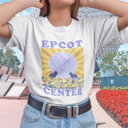 epcot center illustration t-shirt