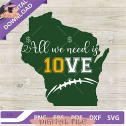 all you need is love green bay packers svg, green bay packers jordan love svg, jordan love packers 10 svg png.jpg