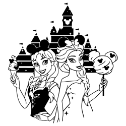 frozen svg disneyland snacks castle ana elsa princesses