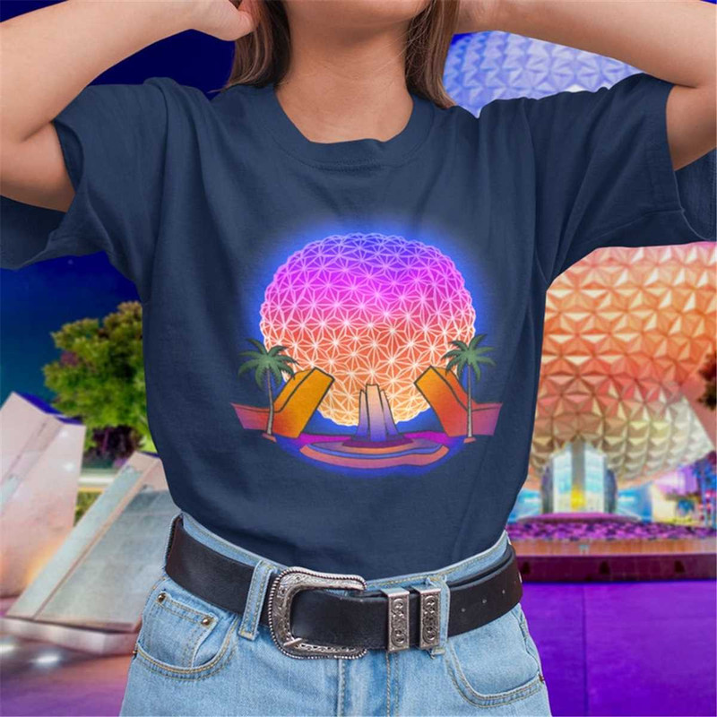 Epcot Spaceship Earth Night Time T-Shirt.jpg