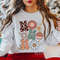 Ho Ho Ho Retro Sweatshirt, Vintage Christmas Crewneck, Cute Santa Sweatshirt for Christmas, Fun Holiday Sweater for Wome.jpg