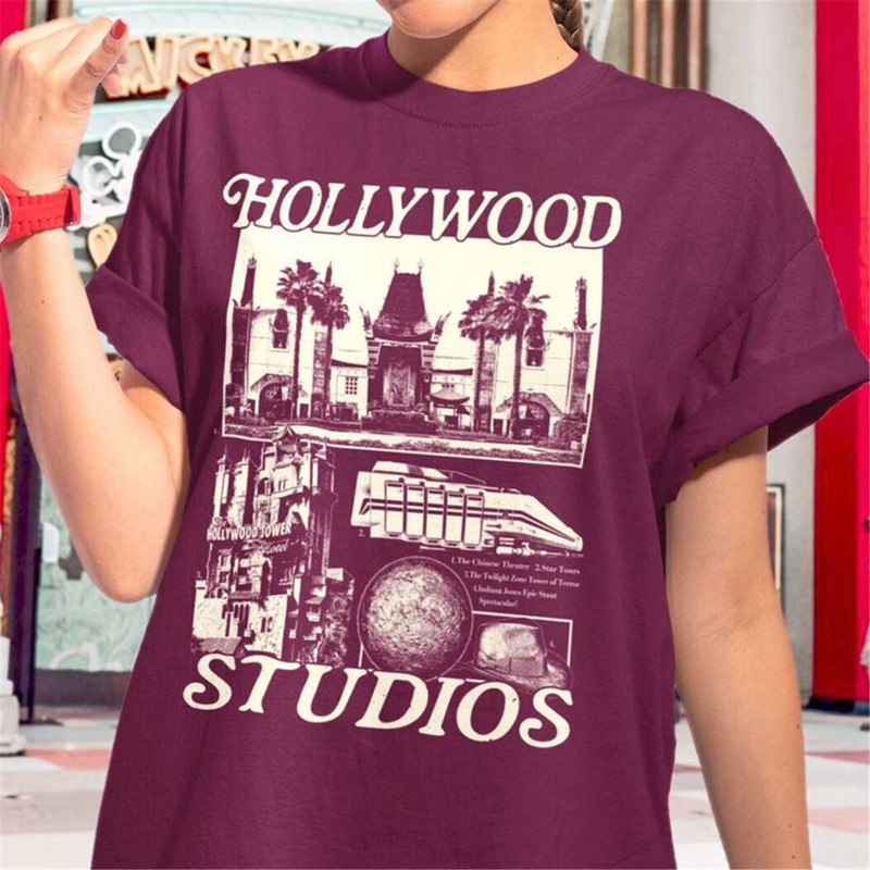 Hollywood Studios Vintage Style Graphic T-Shirt.jpg