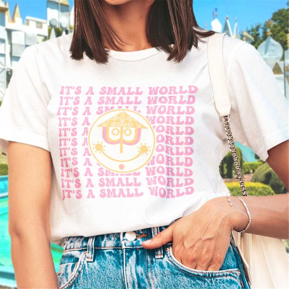 It's A Small World Retro Trendy Style T-Shirt.jpg
