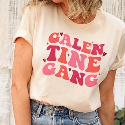 retro galentine gang sweatshirt, group valentines day shirt, valentines day sweater for her, funny valentines day crewne
