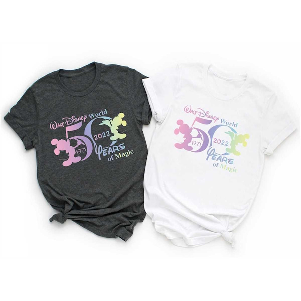 Mickey Ears Disney World 50th Anniversary T-Shirt, 1971-2022 Dw 50th Anniversary Shirt, Magic Kingdom Shirt, Disneyland.jpg
