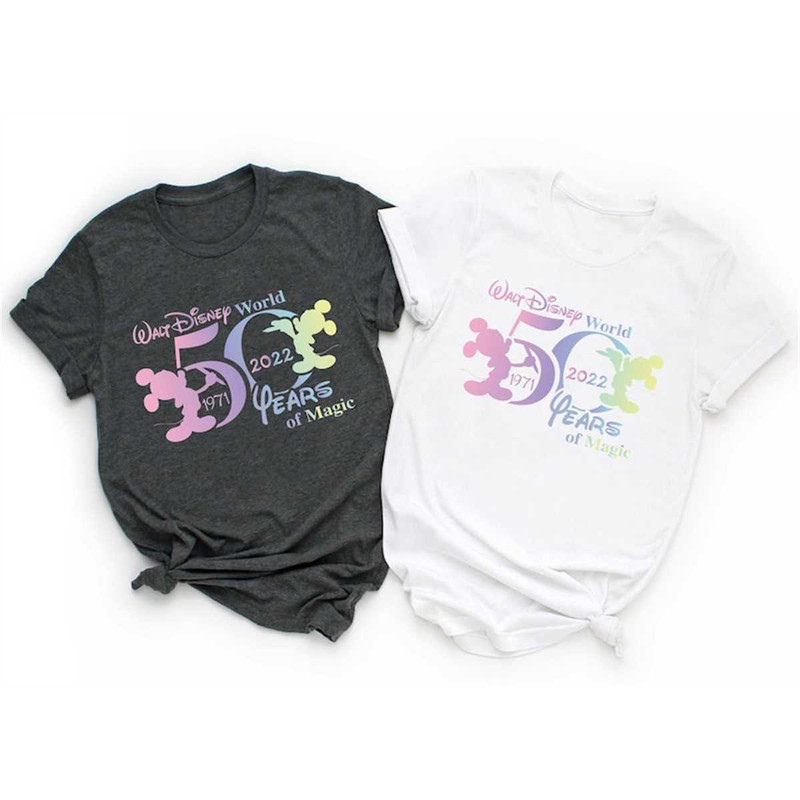 Mickey Ears Disney World 50th Anniversary T-Shirt, 1971-2022 Dw 50th Anniversary Shirt, Magic Kingdom Shirt, Disneyland.jpg