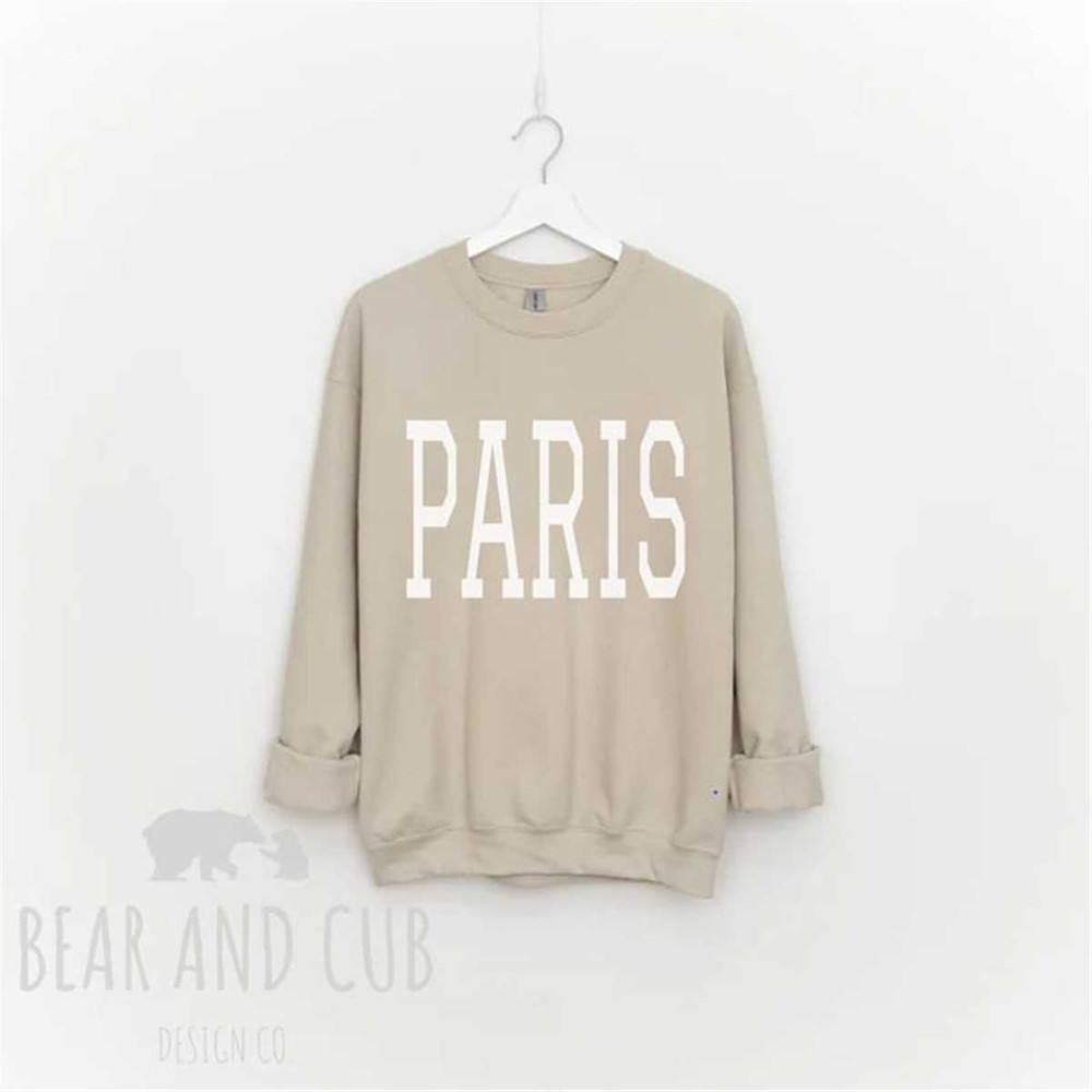 Oversized Paris Sweatshirt, Throwback Paris Crewneck Sweatshirt, Paris France Gift, Paris Shirt, Paris France Crewneck,.jpg