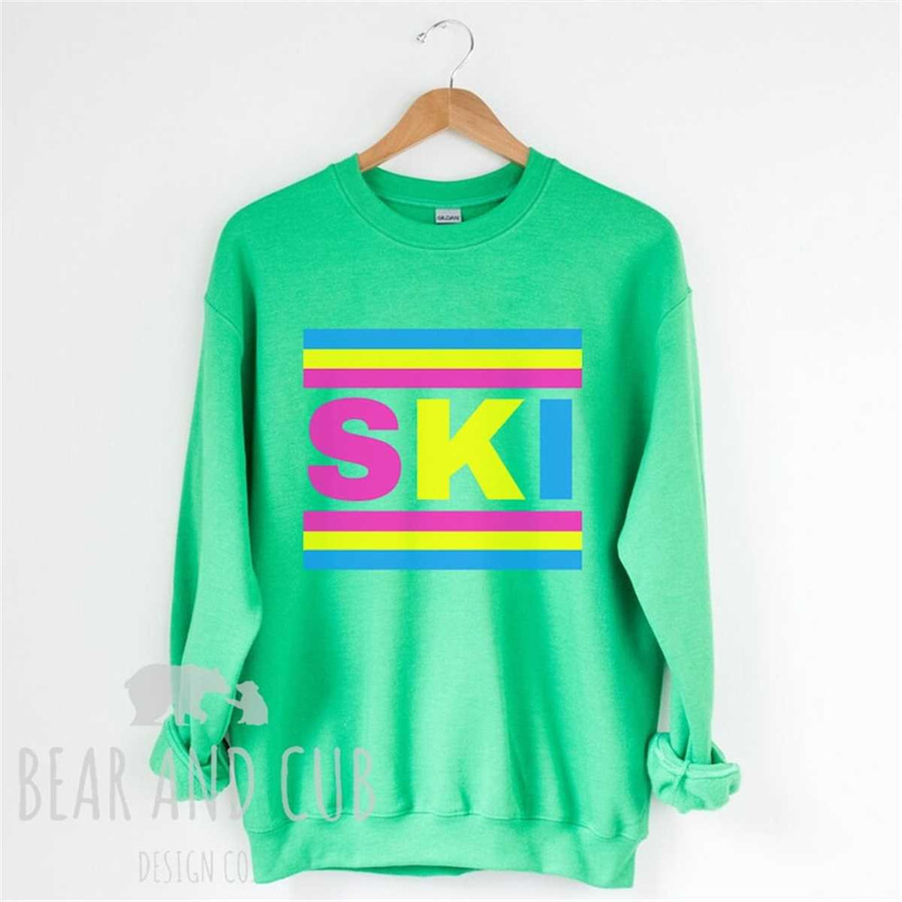 SKI Sweatshirt, Ski Resort Crewneck, Ski Trip Shirt, Retro Ski Sweatshirt, 80s Ski Resort Shirt, 90s Ski Resort Shirt, T.jpg