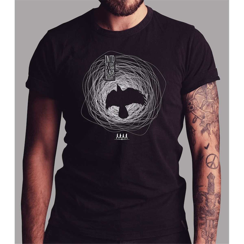 The Beatles 'Blackbird' inspired T-Shirt design Band T-Shirt Short Sleeve Unisex.jpg