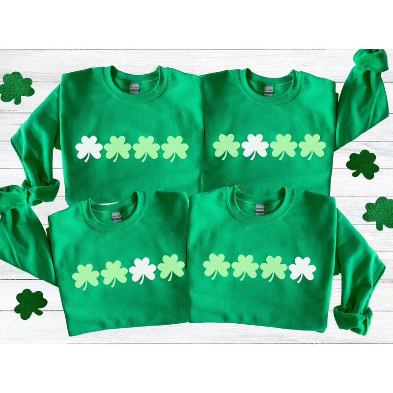 Cute Matching St Patricks Day Sweatshirts, Irish Green Shamrock Sweater, Saint Patricks Day 2023 Girls Trip Outfit, Sister Trip Sweatshirts.jpg