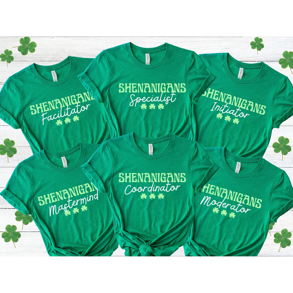 Funny St. Patricks Day Group Shirts, Shenanigans Coordinator Teacher Shirt, Matching St Pattys Day Shirts, Cute Saint Patricks Day Mom Shirt 2.jpg