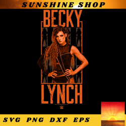 WWE Becky Lynch Power Pose Photo Portrait Poster png, digital download, instant