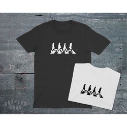 the beatles tshirt abbey road zebra crossing t-shirt, unique music fan gift for him or her, music lovers minimal beatle
