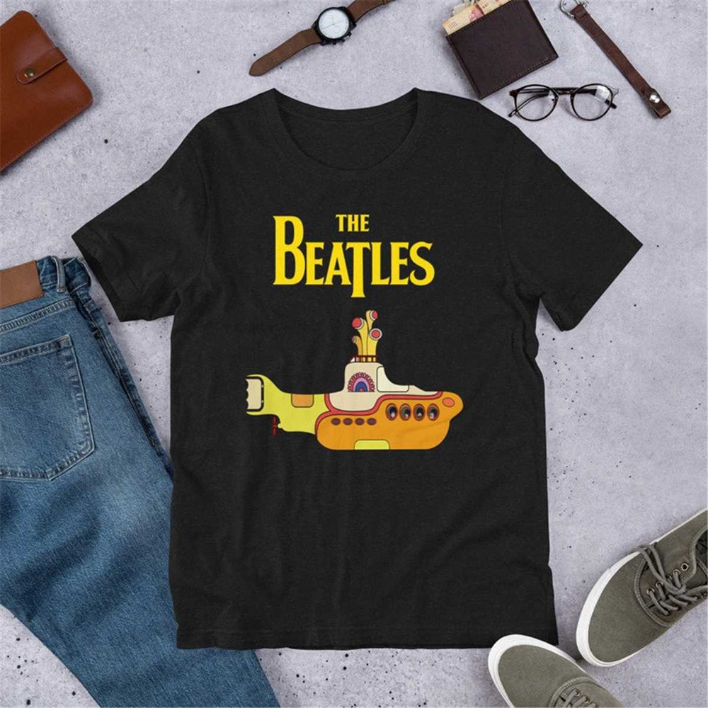 The Beatles Yellow Submarine Shirt, Rock Music Gifts, Rock and Roll Shirt, Retro T-Shirt, 70s T-Shirt, Classic Rock Shir.jpg