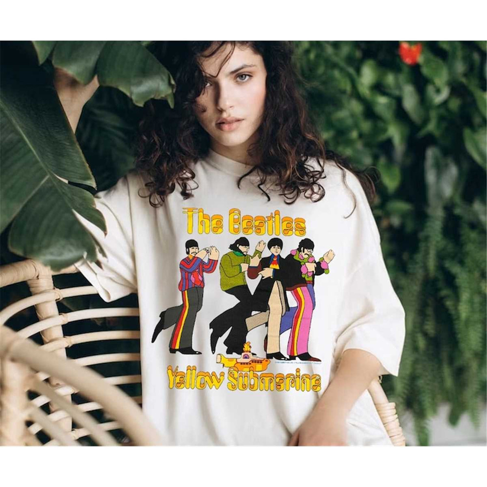 The Beatles Yellow Submarine Tour T-Shirt, The Beatles Graphic Tee Shirt, The Yellow Submarine Tour T-Shirt, The Beatles.jpg