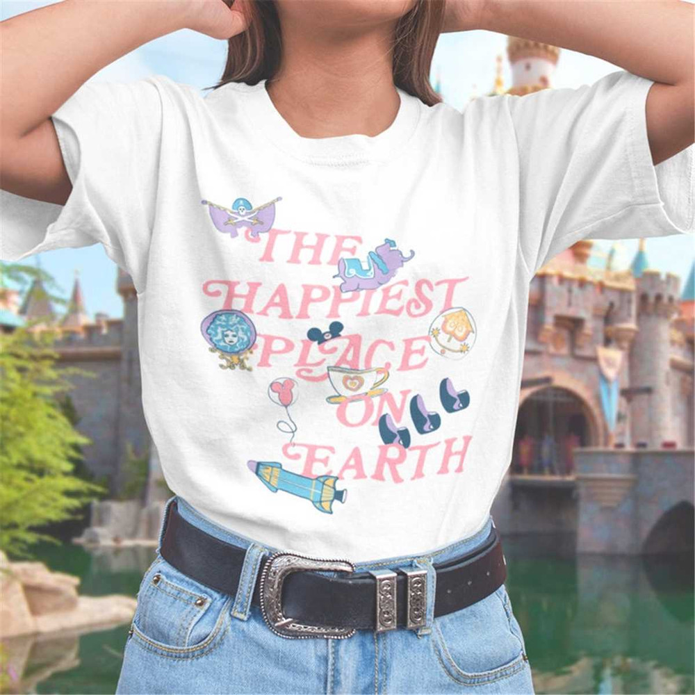 The Happiest Place on Earth Aesthetic Style T-Shirt.jpg