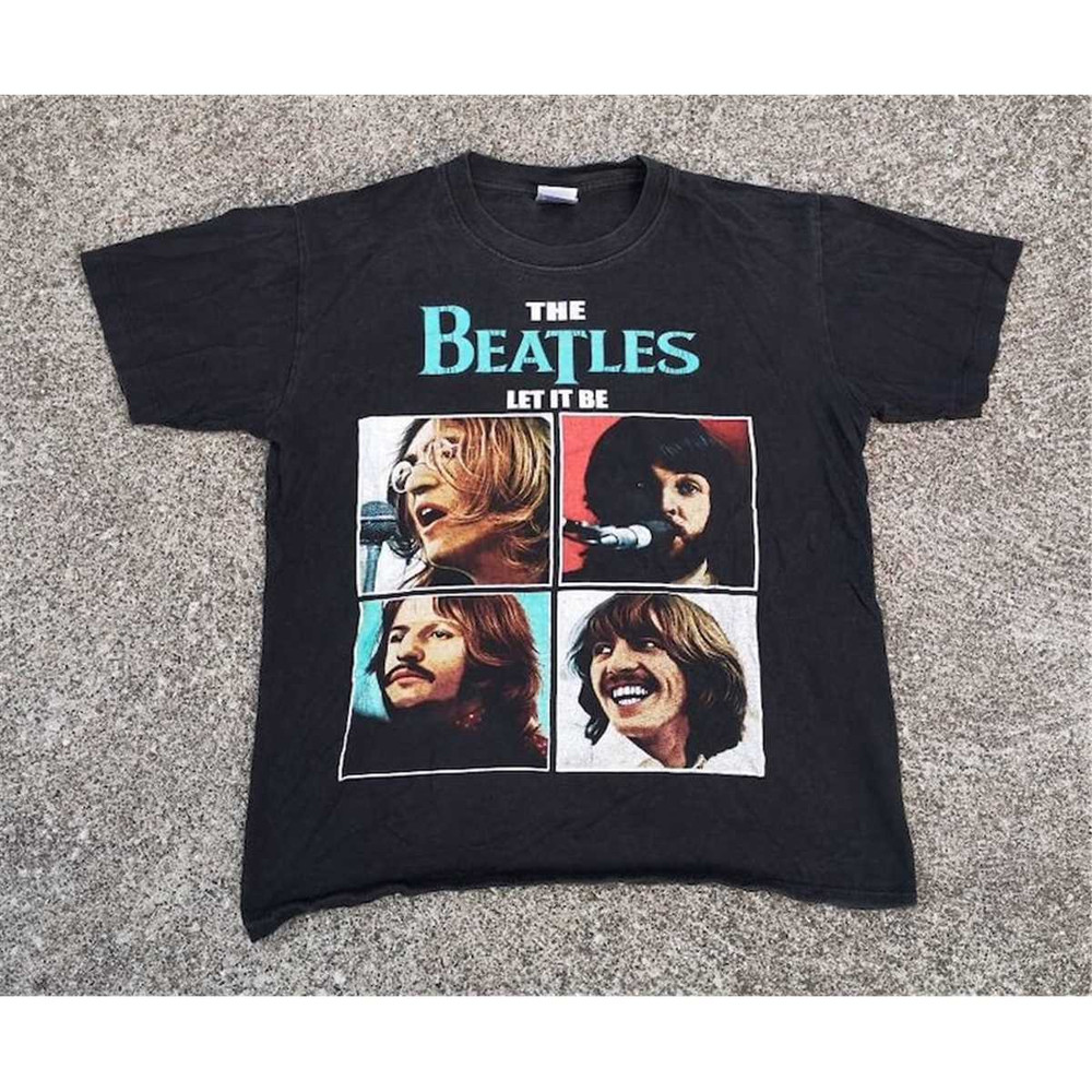Vintage & Perfectly Faded 2000s  The Beatles Let it Be Album t-shirt Made in USA  Medium.jpg