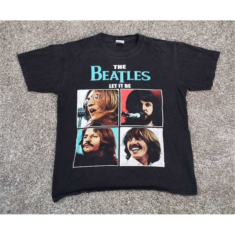 Vintage & Perfectly Faded 2000s  The Beatles Let it Be Album t-shirt Made in USA  Medium.jpg