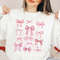 Coquette Pink Bow Sweatshirt, Valentine Bow Sweatshirt, Love Shirt, Valentines Day Shirt, Valentine Girl Shirt, Cute Valentine Shirt.jpg