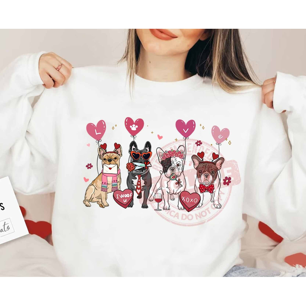 French Bulldog Valentine Shirt, Frenchie Shirt, Valentine Dog Sweatshirt, Love Shirt, Dog Lover Shirt, Dog Mom Shirt, Frenchie Mom Gift.jpg