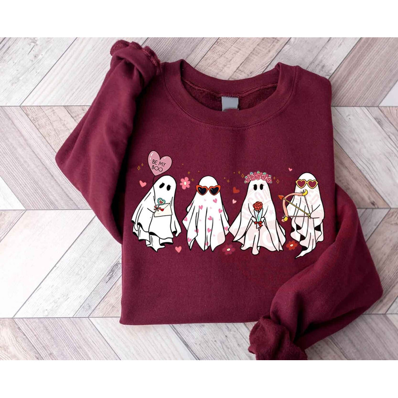 Valentines Day Ghost Sweatshirt, Valentine Boo Shirt, Valentines Day Shirt, Love Shirt, Funny Valentine Sweatshirt, Valentine Girl Shirt.jpg